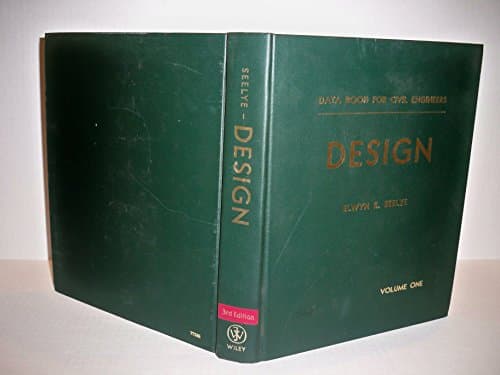 Book cover for Design, Volume 1, Data Book for Civil Engineers, 3rd Edition by Seelye, Elwyn E.
