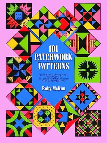 Book cover for 101 Patchwork Patterns (Dover Crafts: Quilting) by McKim, Ruby S.
