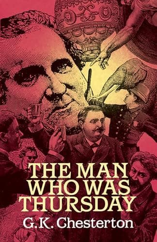 Book cover for The Man Who Was Thursday (Dover Literature: Crime/Mystery/Thriller) by G. K. Chesterton