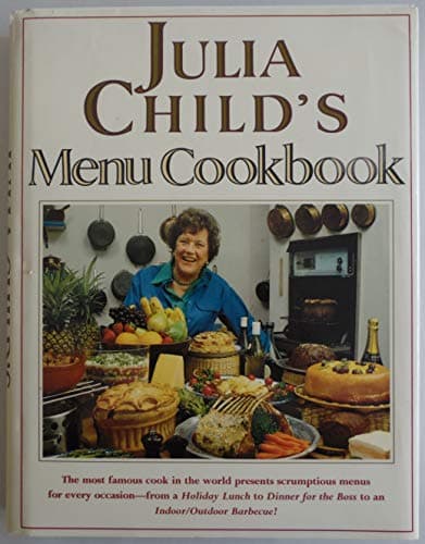 Book cover for Julia Child's Menu Cookbook by Julia Child