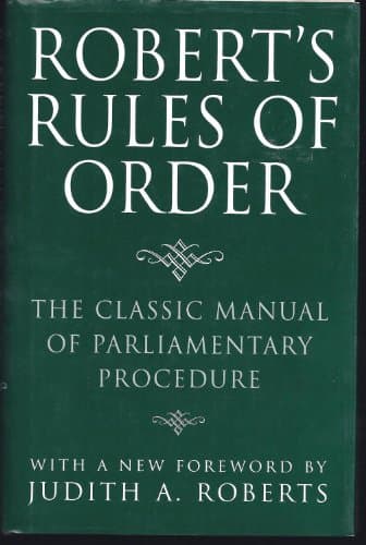 Book cover for Roberts Rules of Order : The Classic Manual of Parliamentary Procedure by Robert, Henry M.
