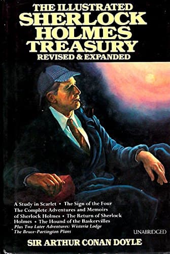 Book cover for The Illustrated Sherlock Holmes Treasury by Doyle, Arthur Conan