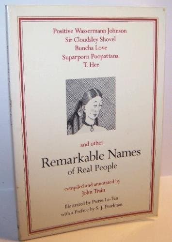Book cover for Remarkable Names of Real People by Train, John