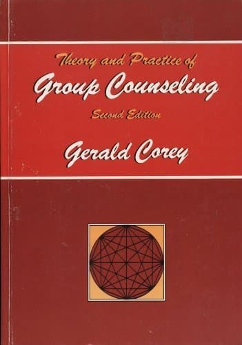 Book cover for Theory and practice of group counseling by Corey, Gerald