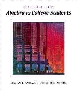 Book cover for Algebra for College Students (Available Titles CengageNOW) by Jerome E. Kaufmann