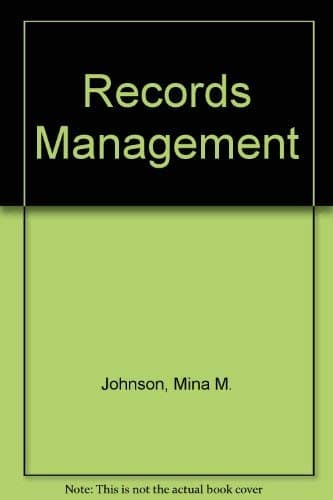 Book cover for Records management by Johnson, Mina Marie