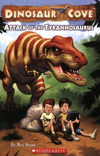 Book cover for Attack of the Tyrannosaurus (Dinosaur Cove, No. 1) by Rex Stone