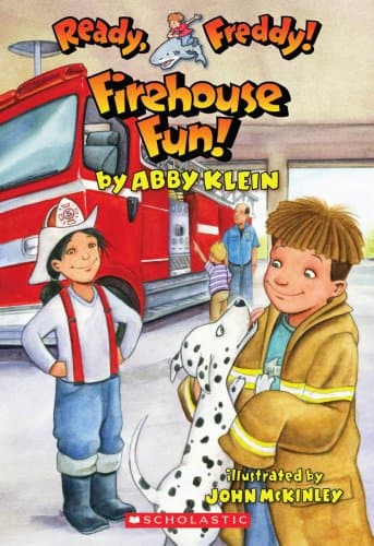 Book cover for Firehouse Fun! (Ready, Freddy! #17) by Klein, Abby