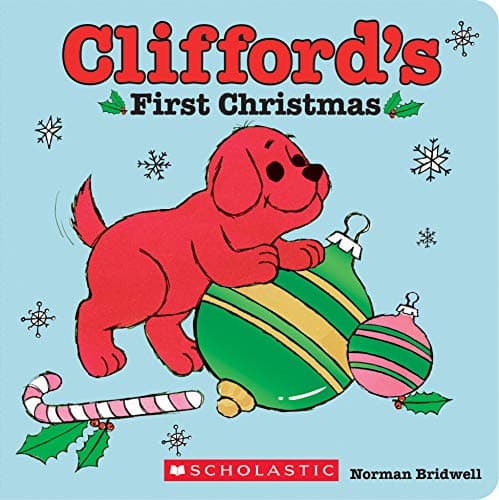 Book cover for Clifford's First Christmas by Bridwell, Norman