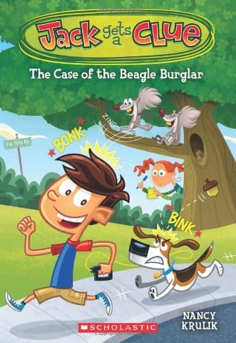 Book cover for Jack Gets a Clue #1: The Case of the Beagle Burglar by Krulik, Nancy