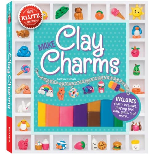 Book cover for Make Clay Charms (Klutz Craft Kit) 8" Length x 1.19" Width x 9" Height by Nichols, Kaitlyn