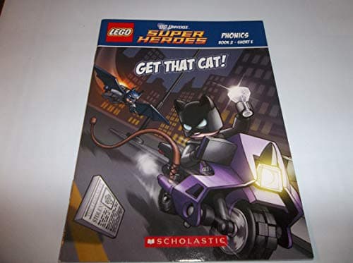 Book cover for Lego DC Universe Super Heros Phonics Book 2 Short E Scholastic Get That Cat! by Unknown