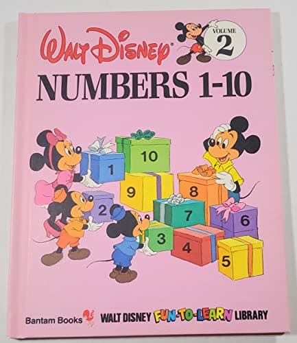 Book cover for Numbers 1-10 (Walt Disney Library, Volume 2) by Walt Disney