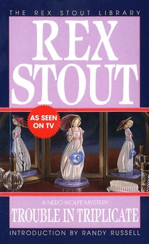 Book cover for Trouble in Triplicate (Nero Wolfe) by Rex Stout