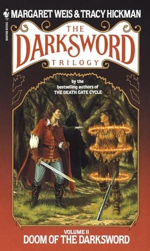 Book cover for Doom of the Darksword (The Darksword Trilogy, Vol. 2) by Margaret Weis