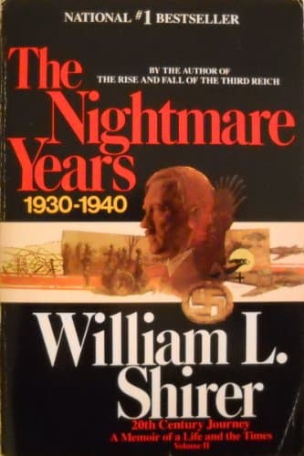 Book cover for The Nightmare Years (Twentieth Century Journey, Vol 2) by Shirer, William L.