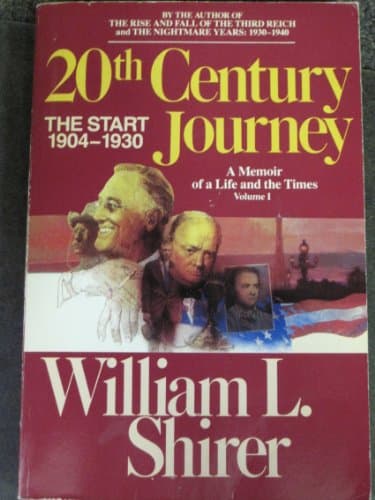 Book cover for 20th Century Journey by Shirer, William L.