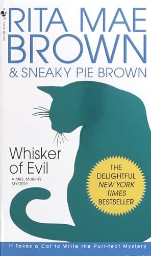 Book cover for Whisker of Evil: A Mrs. Murphy Mystery by Rita Mae Brown
