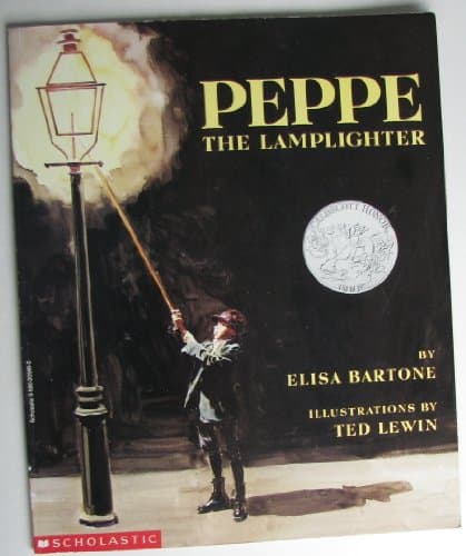 Book cover for Peppe the Lamplighter by Elisa Bartone