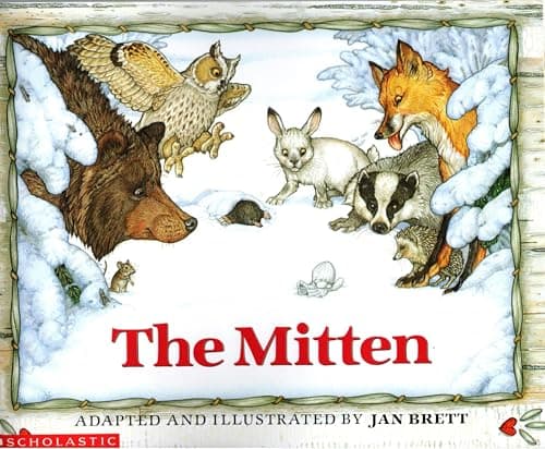 Book cover for The Mitten by jan-brett