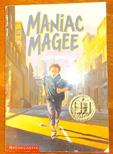 Book cover for Maniac Magee by Jerry Spinelli
