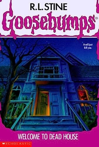 Book cover for Welcome to Dead House (Goosebumps, No. 1) by R.L. Stine