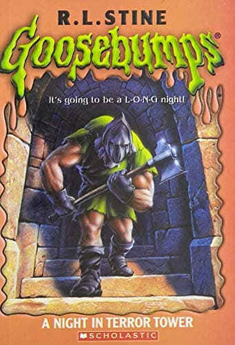 Book cover for A Night in Terror Tower (Goosebumps # 27) by Stine, R L