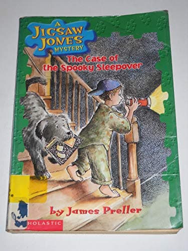 Book cover for The Case of the Spooky Sleepover (Jigsaw Jones Mystery, No. 4) by James Preller