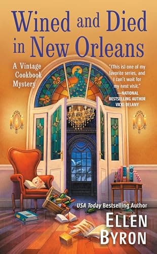 Book cover for Wined and Died in New Orleans (A Vintage Cookbook Mystery) by Byron, Ellen