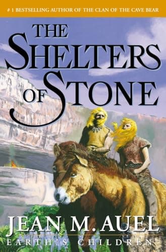 Book cover for The Shelters of Stone (Earth's Children, Book 5) by Jean M. Auel