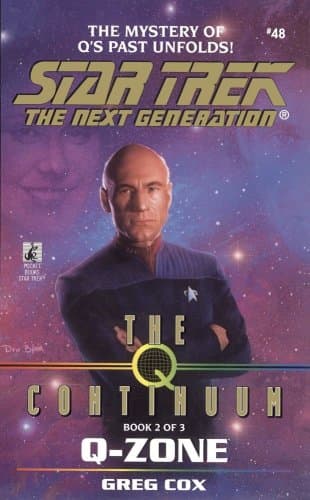Book cover for Q-Zone (Star Trek The Next Generation, Book 48) by Cox, Greg