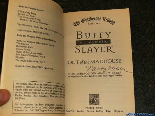 Book cover for Out of the Madhouse ( Buffy the Vampire Slayer ) by Golden, Christopher
