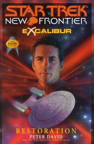 Book cover for Restoration (Star Trek New Frontier: Excalibur, Book 3) by David, Peter