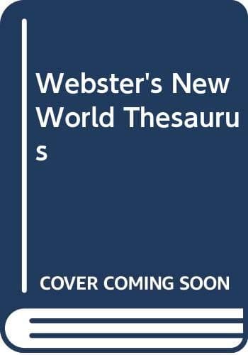 Book cover for Websters New World Thesaurus by Laird, Charlton