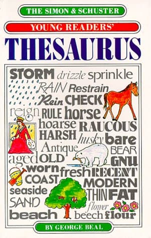 Book cover for The Simon & Schuster Young Readers' Illustrated Thesaurus by Simon & Schuster