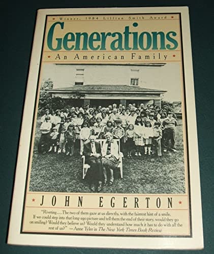 Book cover for GENERATIONS by Egerton, John
