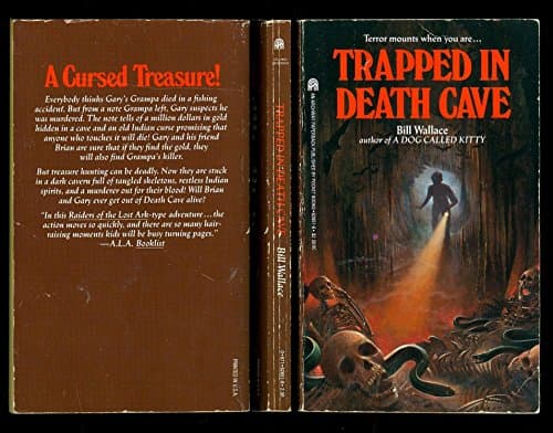 Book cover for Trapped in Death Cave by Bill Wallace