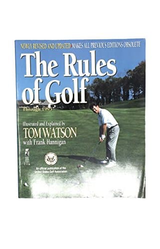 Book cover for The Rules of Golf by Tom Watson