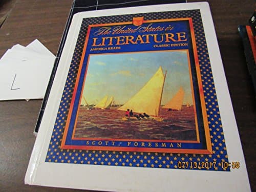 Book cover for The United States in Literature: America Reads by Scott, Foresman
