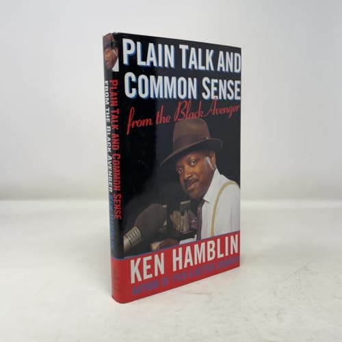 Book cover for Plain Talk and Common Sense from the Black Avenger by Hamblin, Ken