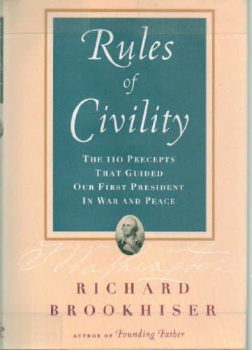 Book cover for The RULES OF CIVILITY by Brookhiser, Richard