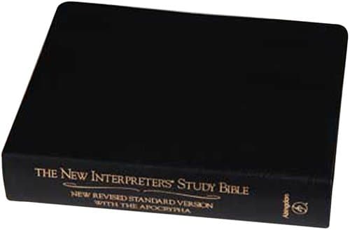 Book cover for New Interpreters Study Bible: New Revised Standard Version With the Apocrypha, Black Genuine Leather by Harrelson, Walter