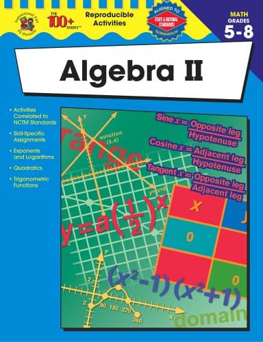 Book cover for Algebra II, Grades 5 - 8 (The 100+ Series™) by Margaret Thomas