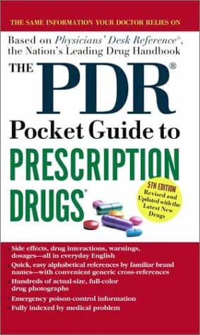 Book cover for The PDR Pocket Guide to Prescription Drugs: 5th Edition by Economics Co., Medical