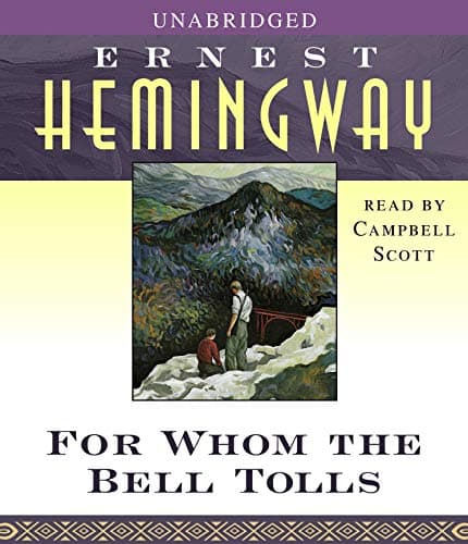 Book cover for For Whom the Bell Tolls by Hemingway, Ernest