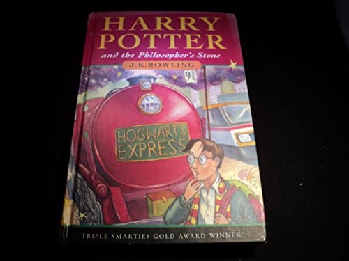 Book cover for Harry Potter and the Philosopher's Stone by J.K. Rowling