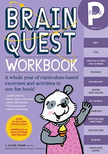 Book cover for Brain Quest Workbook: Pre-K [With Stickers] by Onish, Liane
