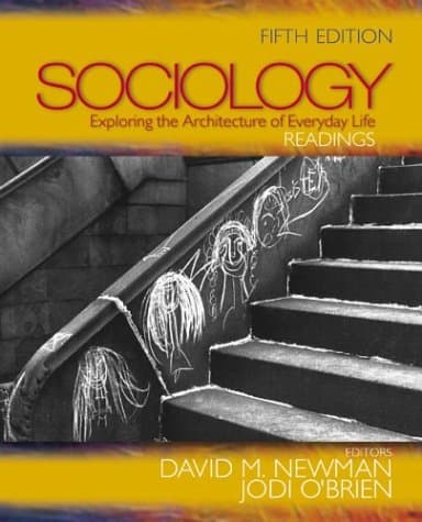 Book cover for Sociology: Exploring the Architecture of Everyday Life Readings by Newman, David M.