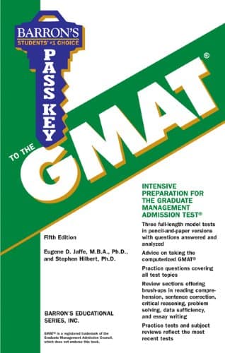 Book cover for Pass Key to the GMAT (BARRON'S PASS KEY) by Jaffe MBA Ph.D., Eugene D.