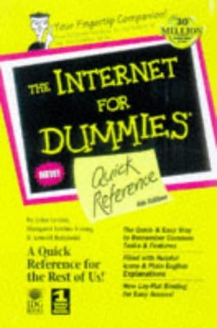 Book cover for The Internet for Dummies Quick Reference: Quick Reference (4th ed) by Levine, John R.